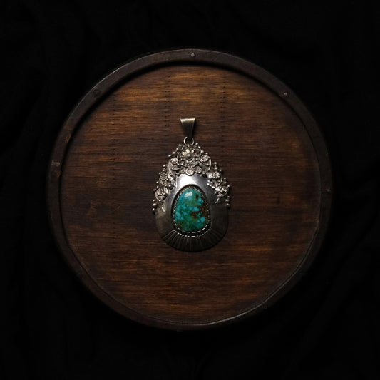 Navajo Sterling Pendant by Mel Tsosie
